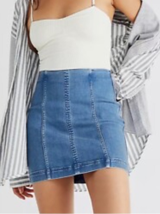 Free People Dresses & Skirts - NWT Free People Denim Skirt (size 12)